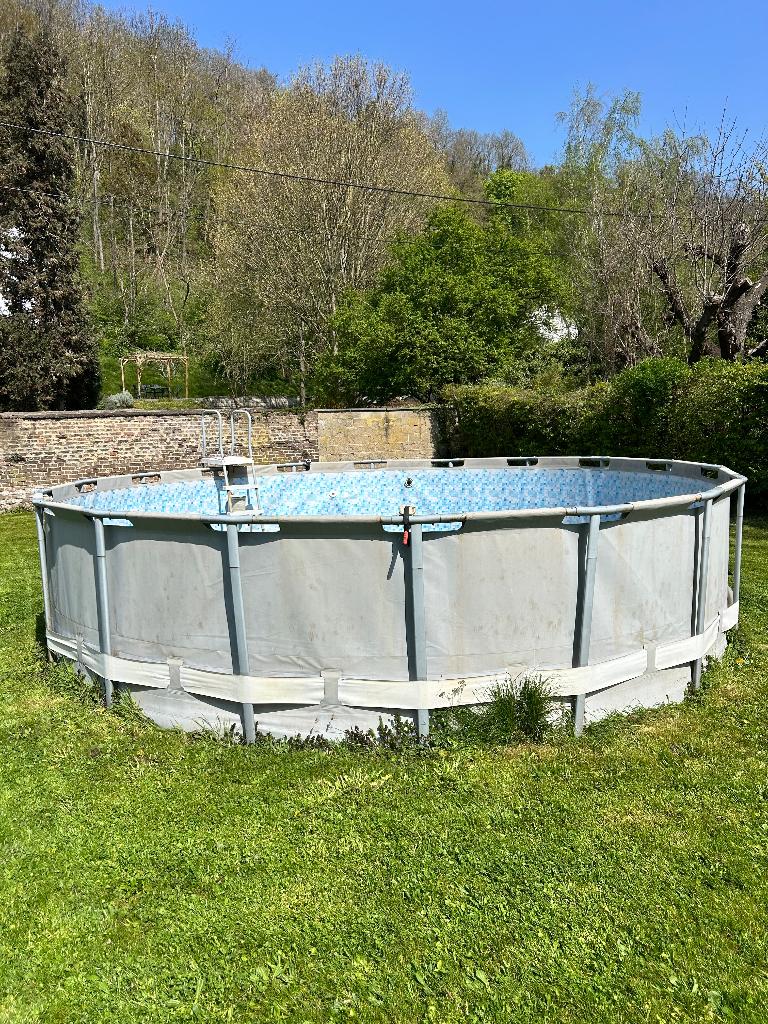 Piscine bestway 5,5m x 1,4m, Jardin & Terrasse, Piscines, Rond, Enlèvement, Utilisé, Piscines hors sol