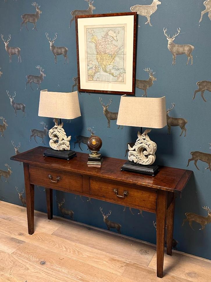 Kersenhouten wandtafel, Antiek en Kunst, Antiek | Meubels | Tafels, Ophalen of Verzenden