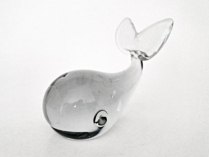 art en verre baleine, Collections, Statues & Figurines, Utilisé, Animal, Enlèvement ou Envoi