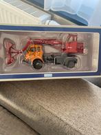 Saviem 4x4 poclain graafmachine 1:43, Ophalen of Verzenden, Zo goed als nieuw