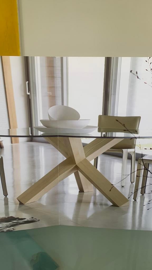 Cassina. Table La Rotonde, Enlèvement, Comme neuf, Verre