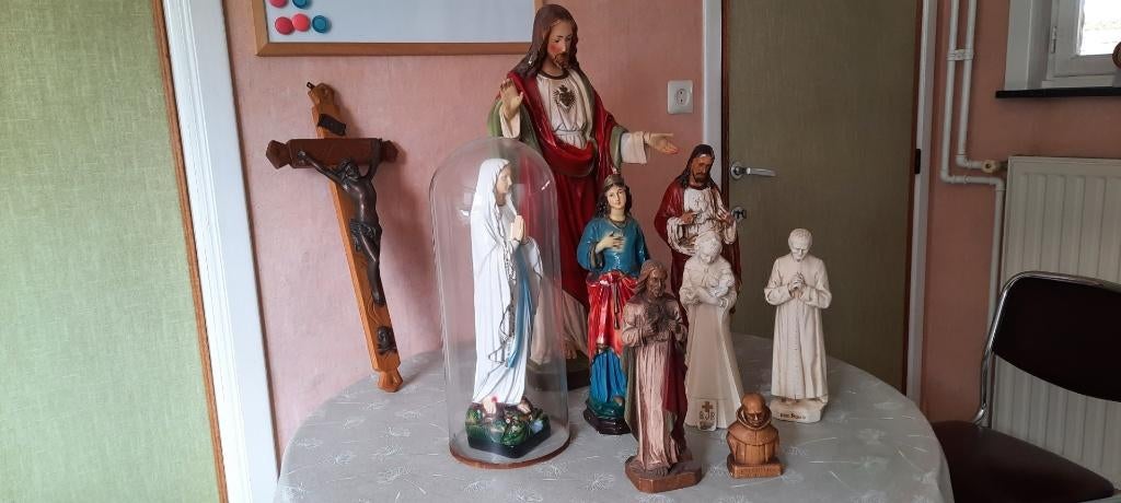 Gipsen heilig beelden, Antiek en Kunst, Antiek | Religieuze voorwerpen, Ophalen