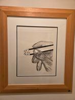 Roger Raveel, Hand en sigaret, Antiek en Kunst, Ophalen of Verzenden