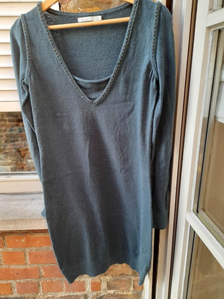 Donkergroen kleedje van 3 Suisses Collectie  Maat 38 40, Kleding | Dames, Jurken, Gedragen, Maat 38/40 (M), Groen, Boven de knie