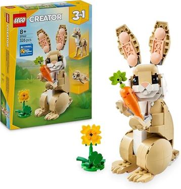 LEGO Creator mignon lapin LIVRAISON RAPIDE ET GRATUITE, Envoi, Neuf, Ensemble complet, Lego