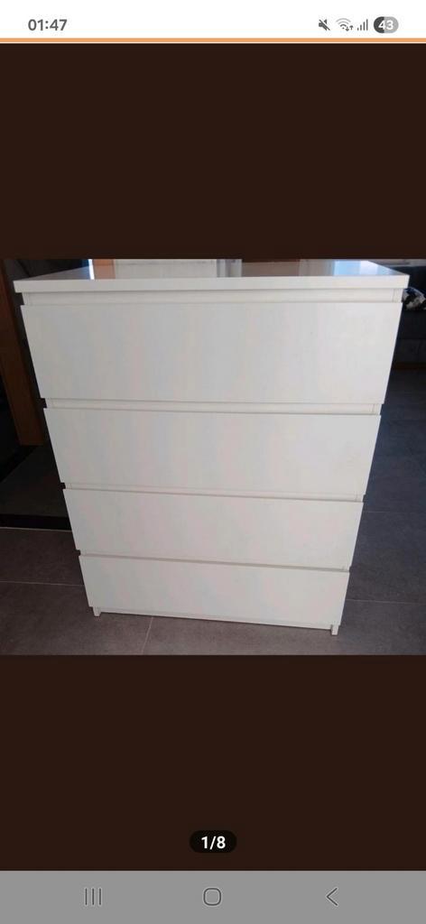 Ikea Malm 4 laden kast, Huis en Inrichting, Kasten | Schoenenkasten, Gebruikt, Ophalen