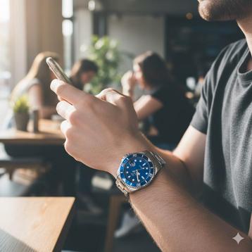 Hodler Vanguard Bleu (Neuf) Nsérie SR626SW
Water Resistant beschikbaar voor biedingen
