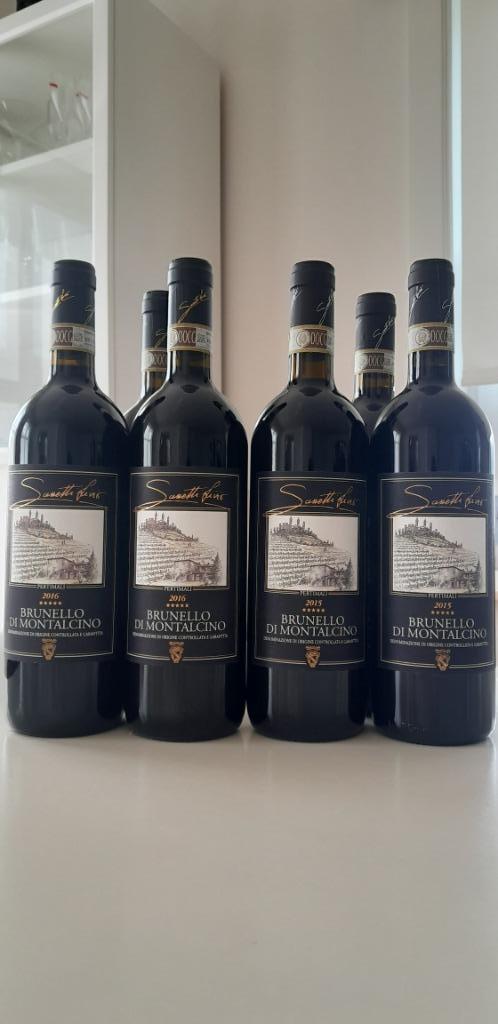 Brunello Sassetti Livio Pertimali 2015 & 2016, Collections, Vins, Neuf, Vin rouge, Italie, Pleine, Enlèvement