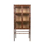 HK Living Vitrinekast Bamboe Nieuw, Huis en Inrichting, Ophalen, Met deur(en), Nieuw, 50 tot 100 cm