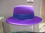 Nieuwe paarse Fedora hoed van Saint Laurent, mt Small, Kleding | Dames, Nieuw, Saint Laurent, Hoed, Verzenden