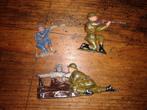 Lot de 3 petits soldats en plomb JSF & Schneider, Collections, Miniature ou Figurine, Armée de terre, Enlèvement ou Envoi