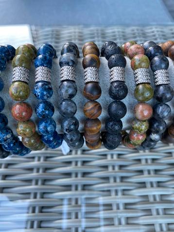 Armbanden uit natuursteen, voor heren (NIEUW) beschikbaar voor biedingen