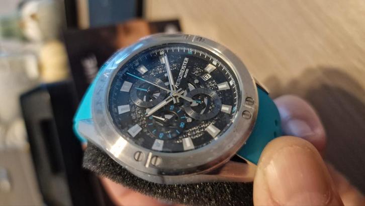 Aeromeister Mundo, Handtassen en Accessoires, Horloges | Heren, Nieuw, Staal, Staal, Ophalen