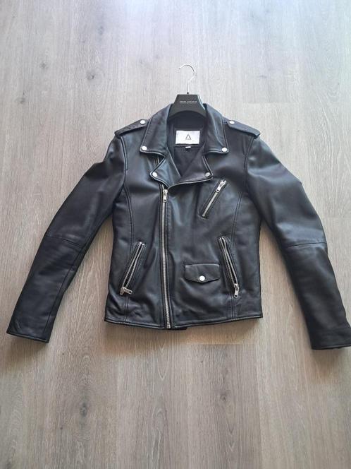 Serge Pariente leren jas 'Rocky', maat M, Kleding | Heren, Jassen | Winter, Zo goed als nieuw, Maat 48/50 (M), Zwart, Verzenden