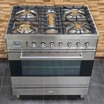 🔥 Poêle Boretti de luxe 80 cm en acier inoxydable 5 brûleur, Comme neuf, 5 zones de cuisson ou plus, Classe énergétique A ou plus économe