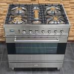 🔥Luxe fornuis Boretti 80 cm rvs 5 pits 1 oven, 60 cm of meer, 5 kookzones of meer, Vrijstaand, 90 tot 95 cm