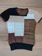 Blouse met korte mouwen Caroline Biss, Kleding | Dames, Blouses en Tunieken, Bruin, Ophalen of Verzenden, Zo goed als nieuw, Maat 36 (S)