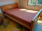 Houten bed 140 cm, Ophalen, Gebruikt, Bruin, 140 cm