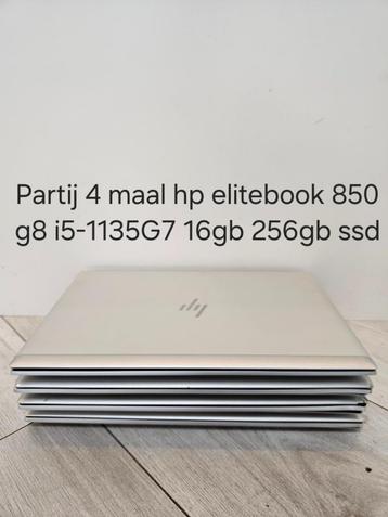Partij Hp elitebooks 850 G8 i5-1135G7 16gb 256gb SSD