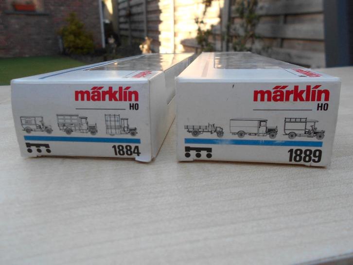 marklin H0 1884 - 1889 supermooie old-timer auto's in ovp, Hobby & Loisirs créatifs, Trains miniatures | HO, Comme neuf, Märklin