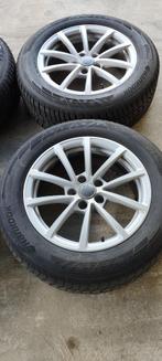 A vendre pneus hiver sur jantes alu pour Audi A6, Ophalen, Gebruikt, 17 inch, Winterbanden