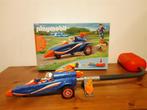 Voiture de course/pilote Playmobil 9375 avec voiture fusée, Ensemble complet, Enlèvement, Utilisé