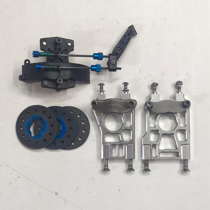 Losi 5ive aluminium diff-houders, middenrem, servo-brace, Hobby en Vrije tijd, Modelbouw | Radiografisch | Auto's, Gebruikt, Onderdeel