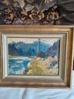 De Ourthe gesigneerd olie op doek, Enlèvement