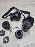 Nikon D5500+ Nikkor 40mm+Nikkor 18-55mm+Tamron 28-300mm+sac, Audio, Tv en Foto, Spiegelreflex, Gebruikt, Ophalen of Verzenden