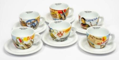 6 tasses à café expresso ANCAP avec soucoupe, Collections, Porcelaine, Cristal & Couverts, Neuf, Tasse et/ou soucoupe, Porcelaine