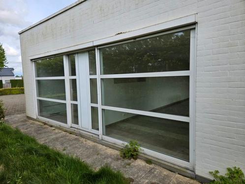 XXL aluminium  raam met 2 deuren, Bricolage & Construction, Volets, Comme neuf, Blanc, Enlèvement