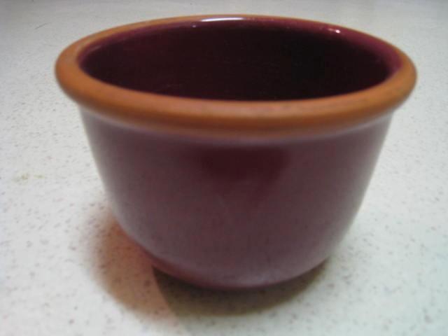 Bloempot paars buiten, H11cm x D15cm, geglazuurd binnen !!, Tuin en Terras, Bloempotten, Binnen, Ophalen