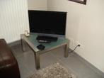 TV met bijhorend tafeltje, Huis en Inrichting, Ophalen, Zo goed als nieuw, Glas