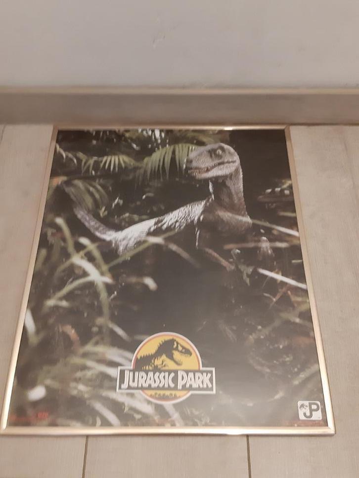 poster in kader "jurassic park", Verzamelen, Posters, Nieuw, Film en Tv, Deurposter of groter, Rechthoekig Staand, Met lijst, Ophalen of Verzenden
