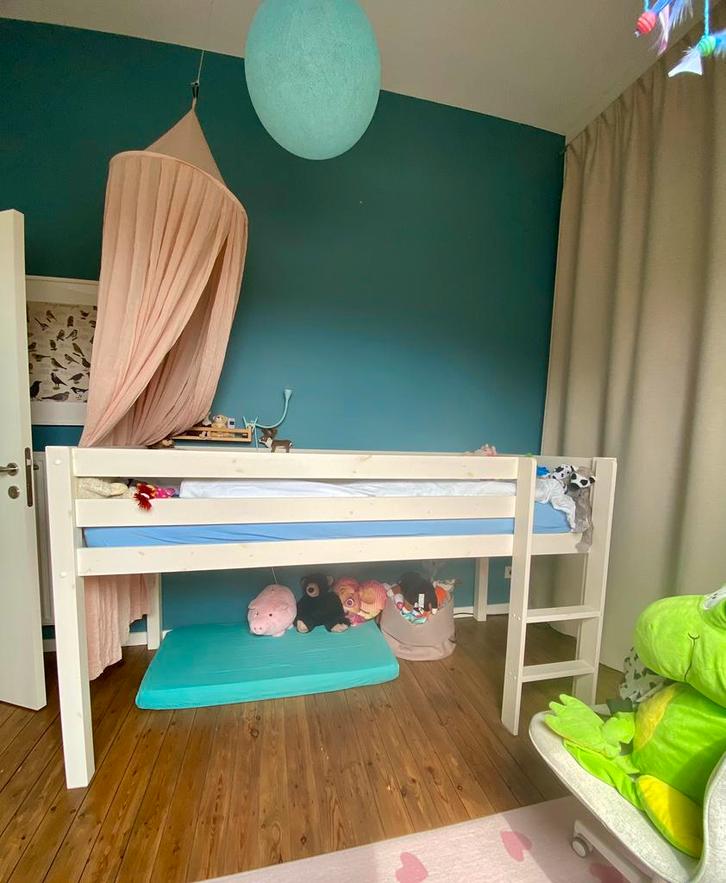 Vipack halfhoogslaper, Kinderen en Baby's, Kinderkamer | Stapelbedden en Hoogslapers, Zo goed als nieuw, Halfhoogslaper, Ophalen