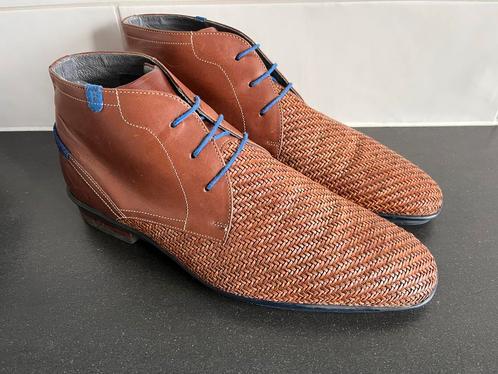 Floris van Bommel herenschoenen maat 9 / 43 H, Kleding | Heren, Schoenen, Zo goed als nieuw, Veterschoenen, Bruin, Ophalen of Verzenden
