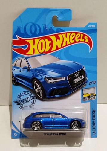 Hot Wheels '17 Audi RS 6 Avant Blauw Metallic (2018) beschikbaar voor biedingen