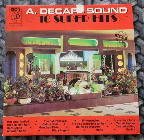 LP A. Decap-Sound 16 Super Hits, CD & DVD, Vinyles | Néerlandophone, Utilisé, Musique régionale, Enlèvement ou Envoi
