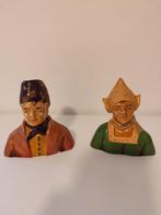 Holland boerenkoppel antiek beeldjes plateel Gouda keramiek, Ophalen of Verzenden, Zo goed als nieuw