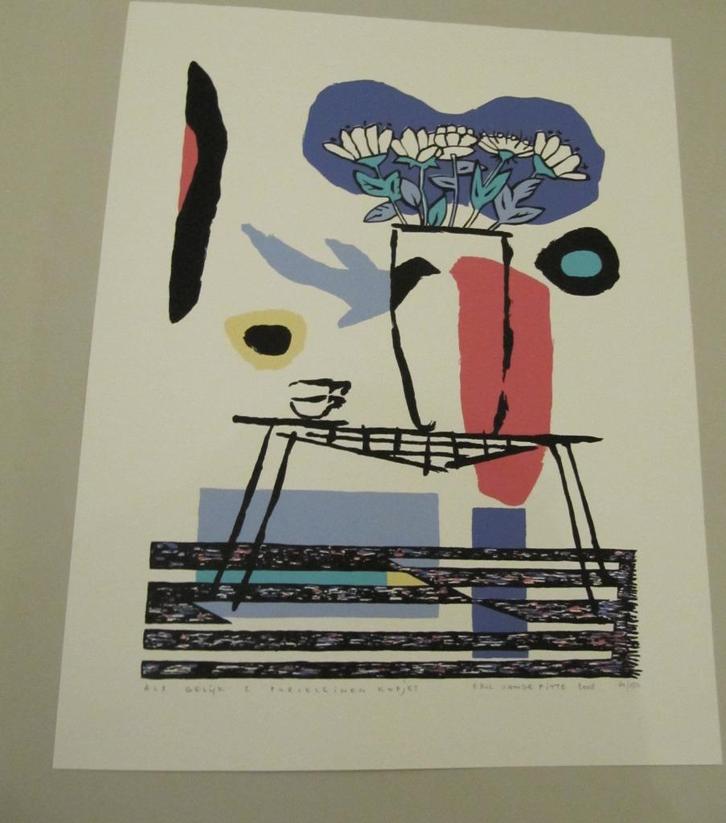 Eric Vande Pitte schilderij “Als gelijk 2 porseleinen kopjes, Antiek en Kunst, Kunst | Schilderijen | Modern, Ophalen