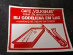 F: Recup Sticker café Volkshuis Rozenberg Mol, Verzamelen, Ophalen of Verzenden, Gebruikt, Bedrijf of Vereniging