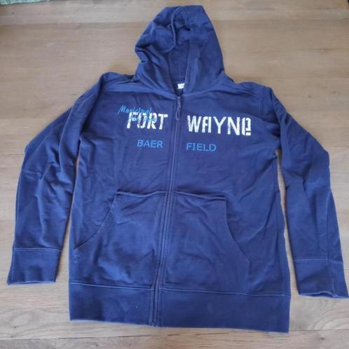 donkerblauwe sweater, maat 164, Kinderen en Baby's, Kinderkleding | Maat 164, Zo goed als nieuw, Jongen, Ophalen of Verzenden