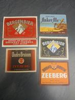 Lotje oude zeeberg etiketten..aalst, Verzamelen, Merken en Reclamevoorwerpen, Ophalen of Verzenden, Zo goed als nieuw