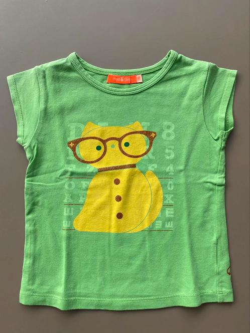 Groen t-shirt korte mouw Fred & Ginger 110, Kinderen en Baby's, Kinderkleding | Maat 110, Zo goed als nieuw, Meisje, Shirt of Longsleeve