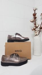 Mango metallic grijze derby schoenen maat 39, Kleding | Dames, Schoenen, Grijs, Mango, Schoenen met lage hakken, Zo goed als nieuw