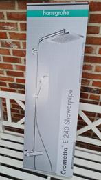 doucheset Hansgrohe Crometta e 240 showerpipe, Ophalen, Nieuw, Chroom, Douche