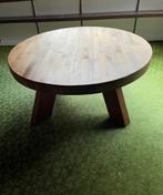 Ronde eiken salontafel, Ophalen, Gebruikt, Minder dan 50 cm, Eikenhout