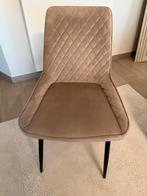 2 velvet beige stoelen, Huis en Inrichting, Stoelen, Ophalen, Zo goed als nieuw