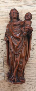 palmhout olv huis devotie beeldje 13cm eind 17e eeuws, Antiek en Kunst, Ophalen