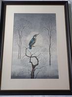 Renaat Bosschaert : pastel :"De ijsvogel", Antiek en Kunst, Kunst | Schilderijen | Klassiek, Ophalen